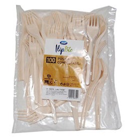 FORCHETTE BIOCOMPOSTABILI CONF. 100 PZ.